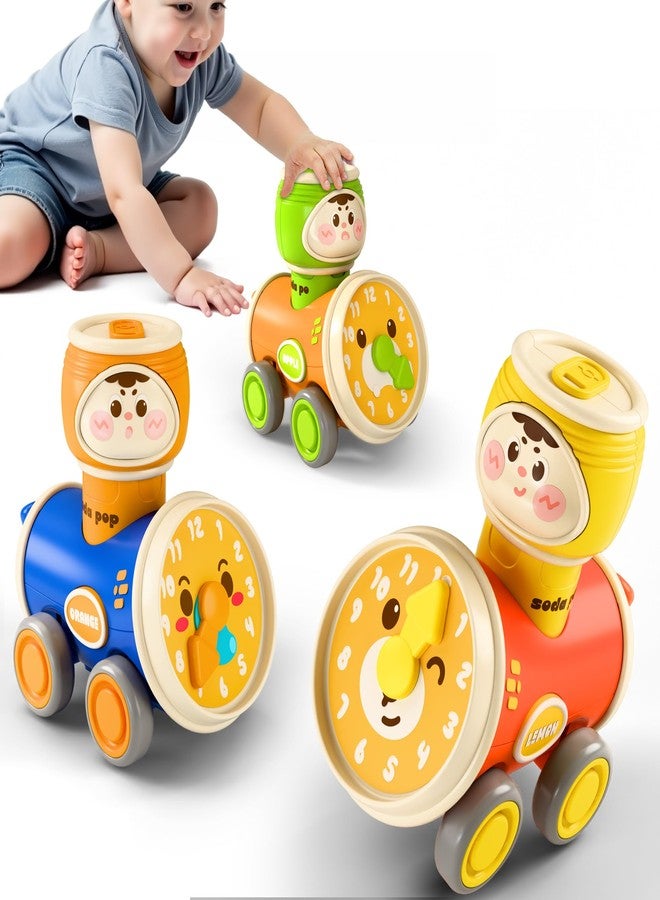 آي بلاي، آي ليرن مجموعة ألعاب سيارات iPlay و iLearn Press to Go للأطفال الصغار من عمر 1-3 سنوات، سيارات سباق احتكاكية للأطفال، مجموعة سيارات لعب للأطفال الرضع، هدايا عيد الميلاد الأول للأطفال من عمر 6-9-12-18 شهرًا، للأطفال من عمر سنة واحدة (أولاد وبنات) - Image 1